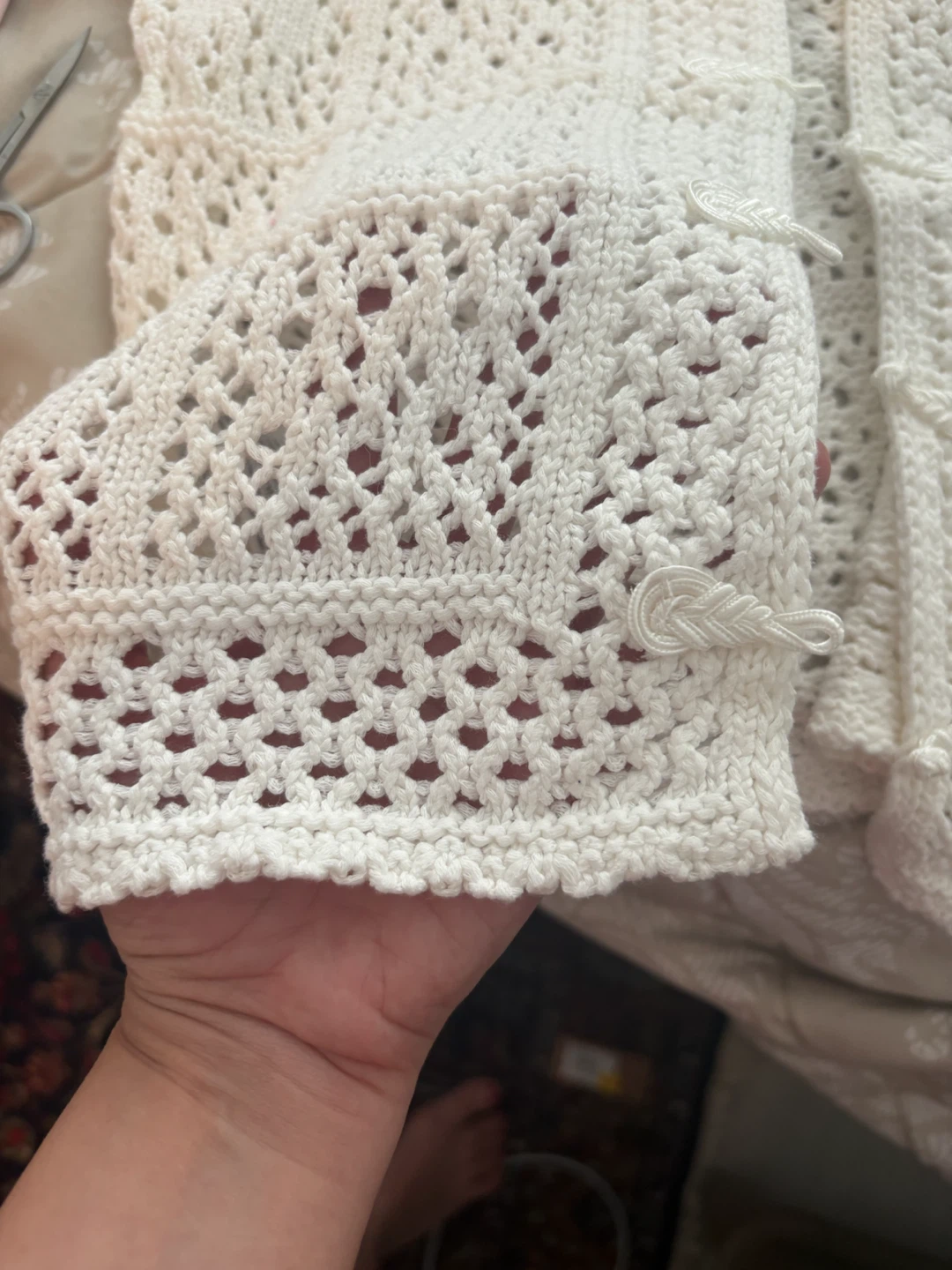MNG White Knit Cardigan - photo 2