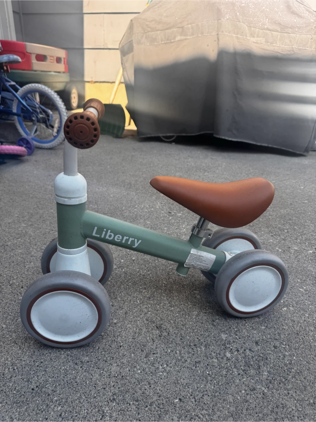 Liberry Mini Balance Bike – Sage Green, 4-Wheel, Toddler Trainer - photo 4