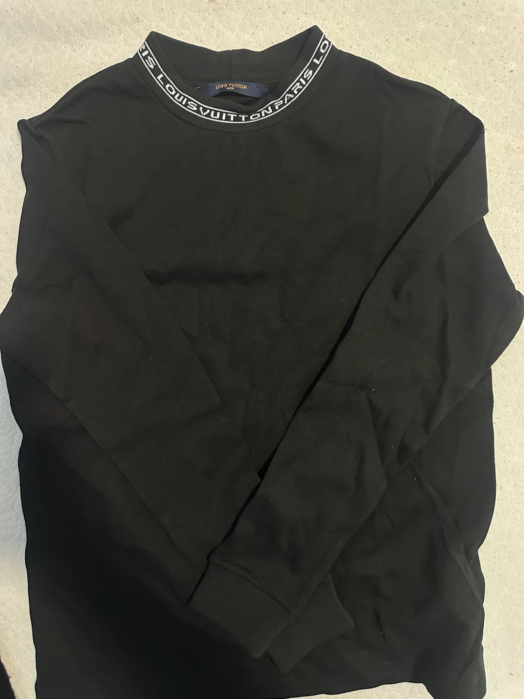 Louis Vuitton Black Crewneck Sweatshirt