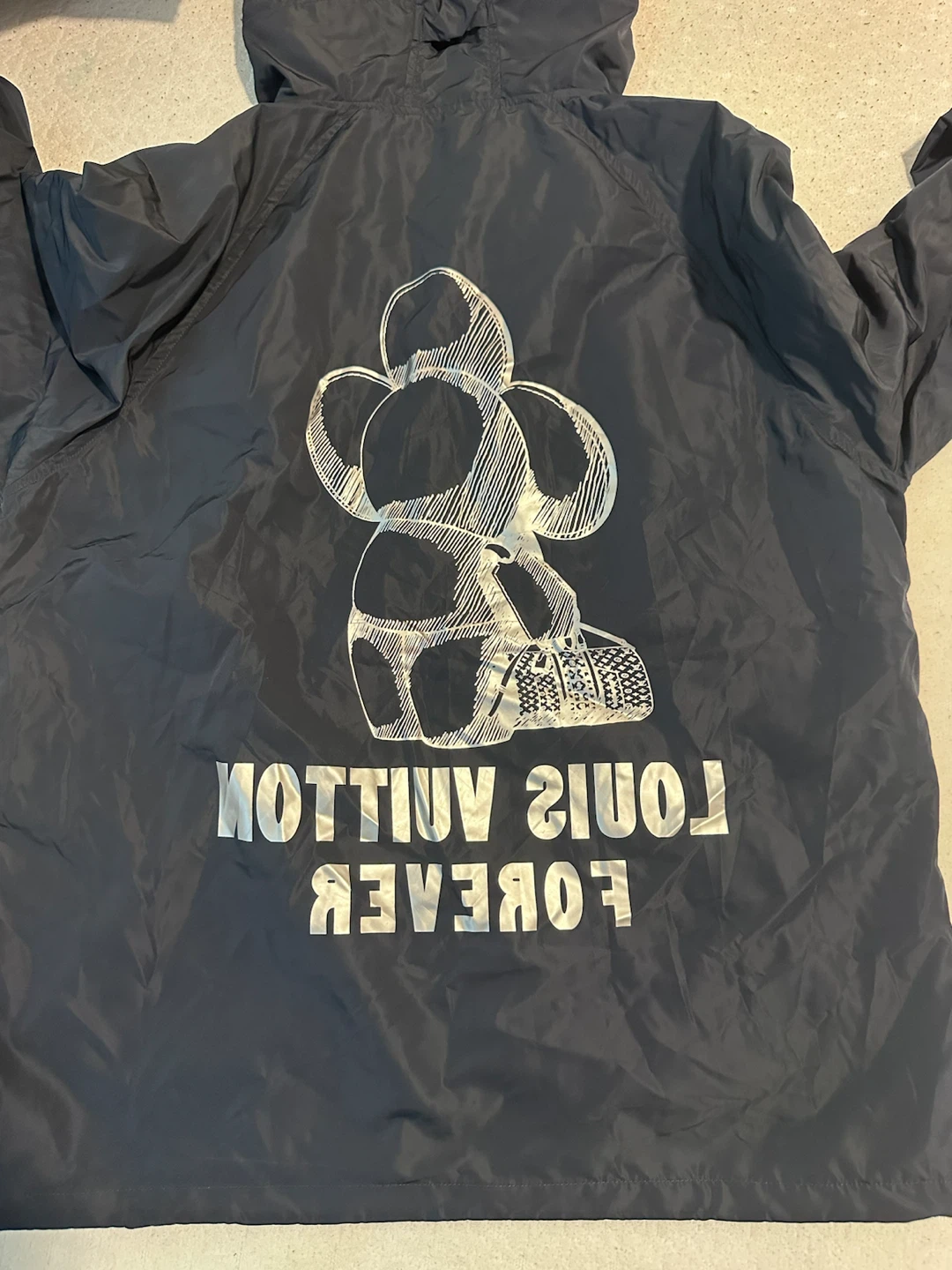 Louis Vuitton Black Hooded Anorak Jacket