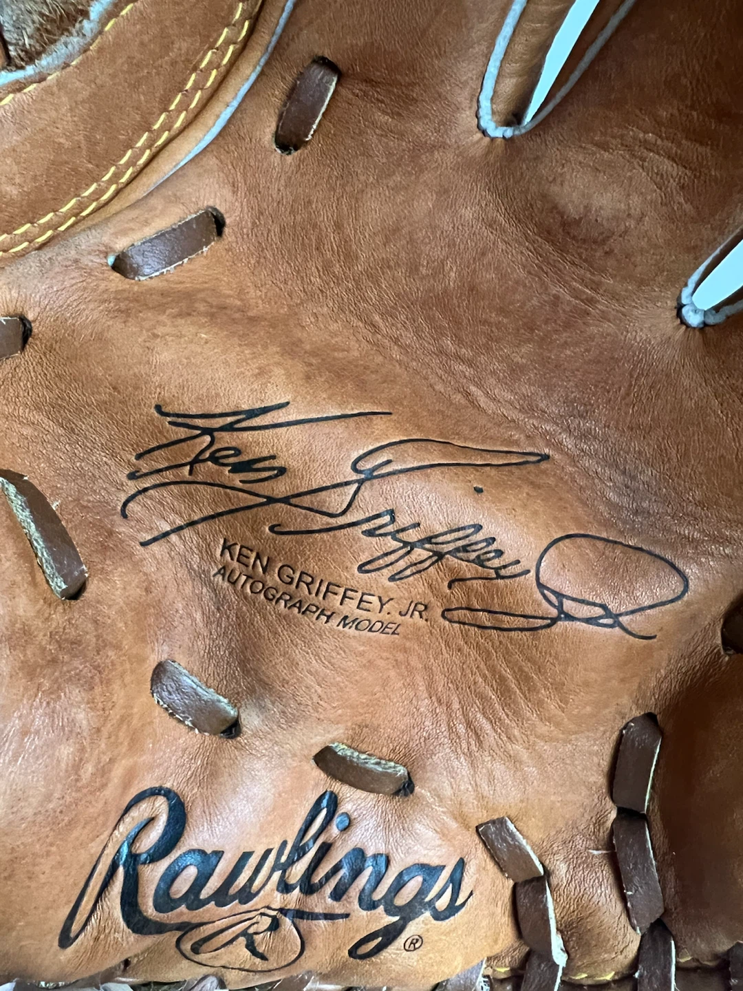 Rawlings Ken Griffey Jr autographed model baseball glove - photo 2