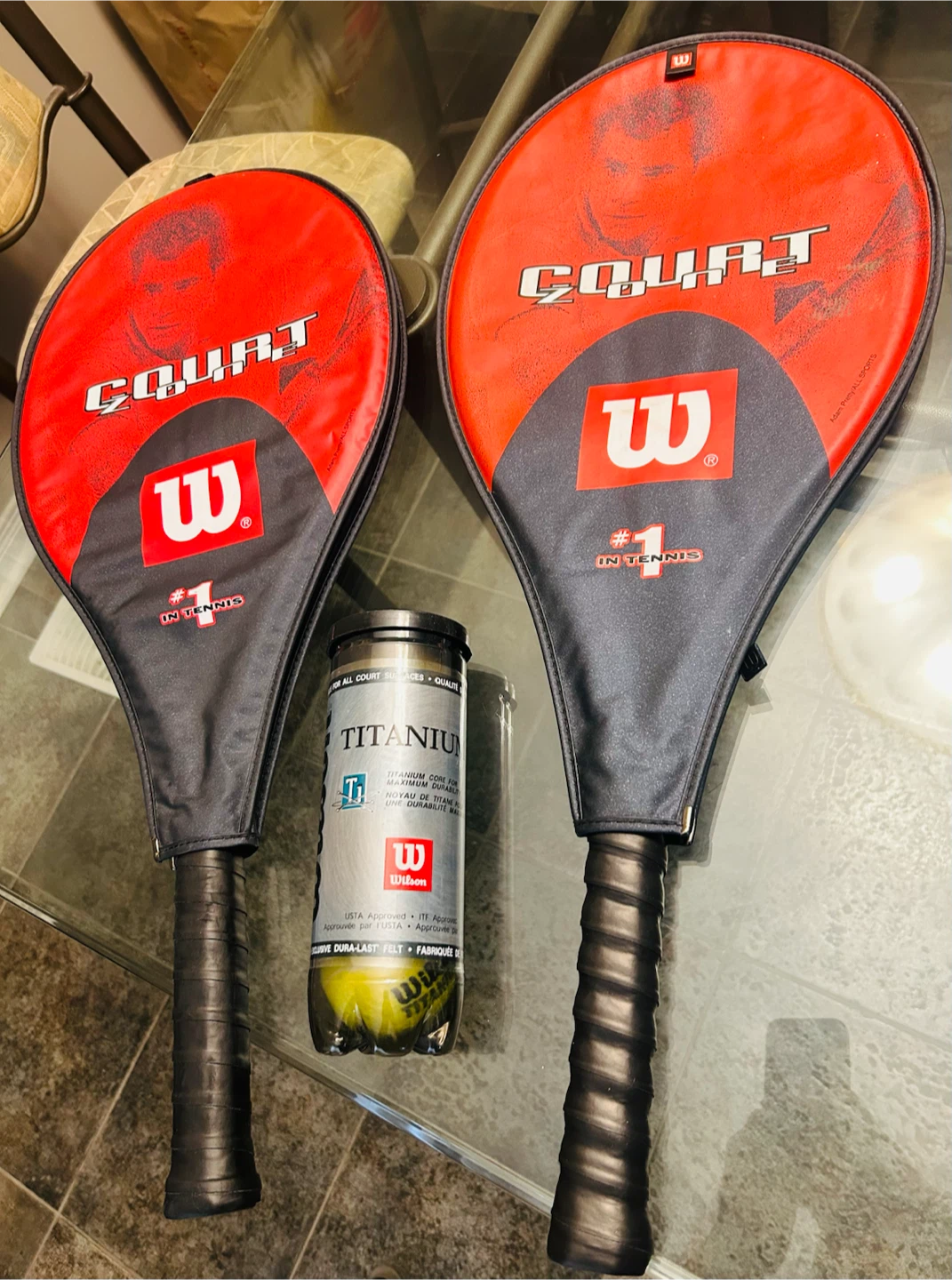 Wilson Court Zone Stop Shock Tennis Rackets