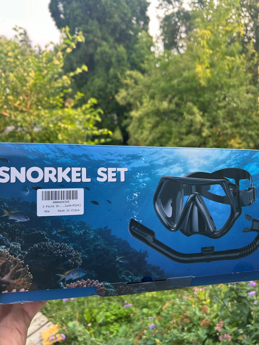 2 Pack Snorkel Set - Black and Pink - photo 2