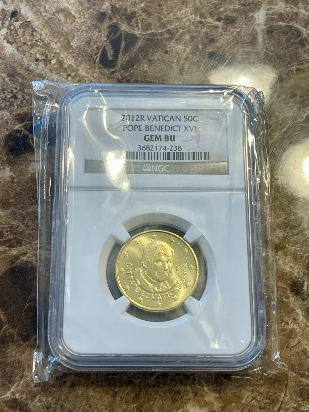 2012 Vatican 50c GEM BU