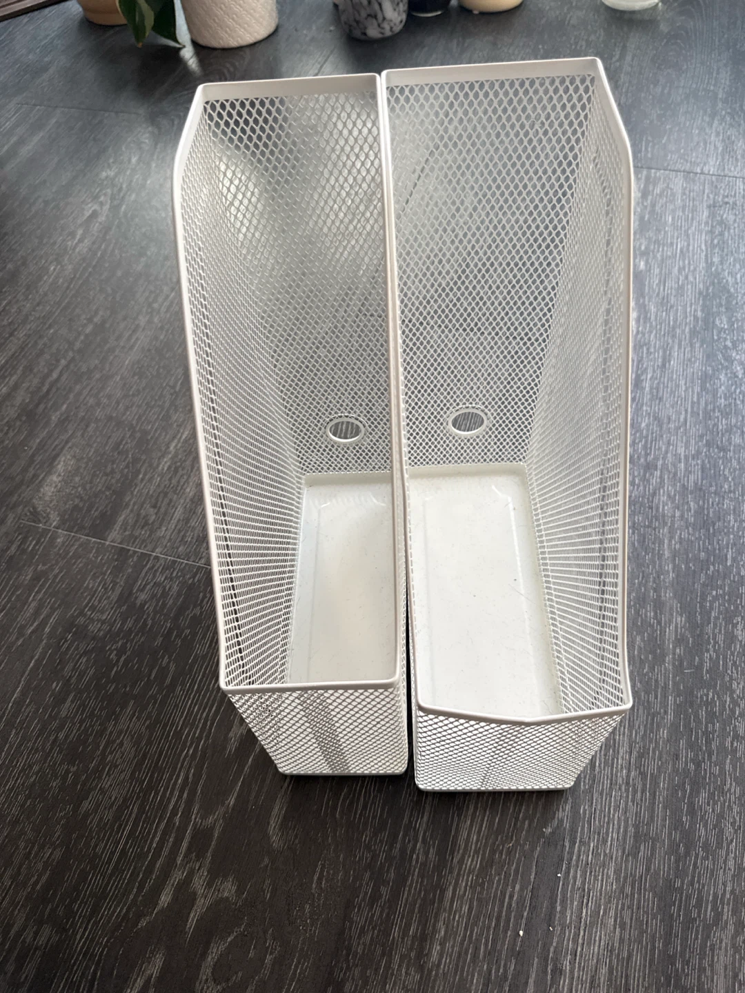 White Mesh Magazine File Holders (Set of 2) - photo 2