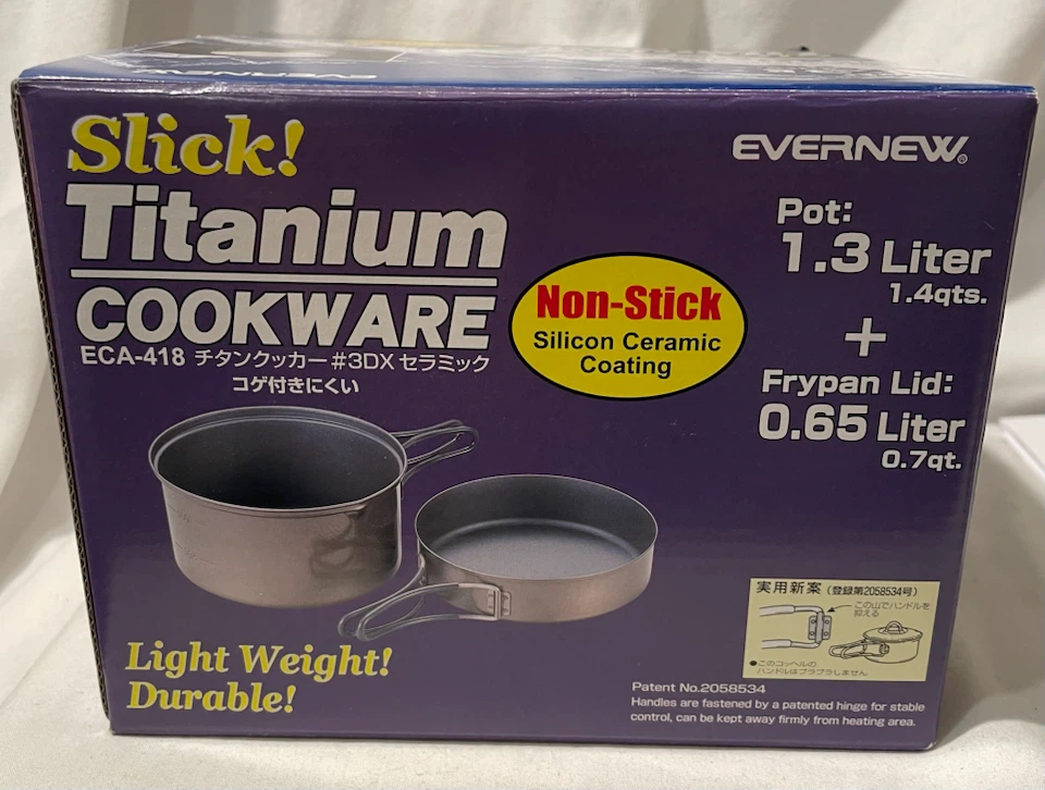 EVERNEW Slick! Titanium Cookware Set