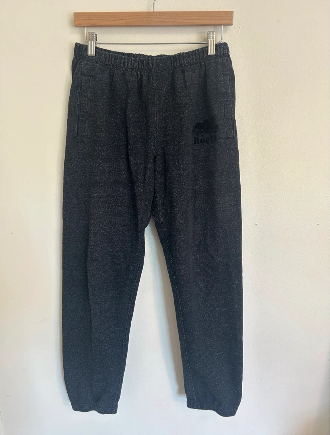 Dark Gray Salt and Pepper Roots Sweatpants