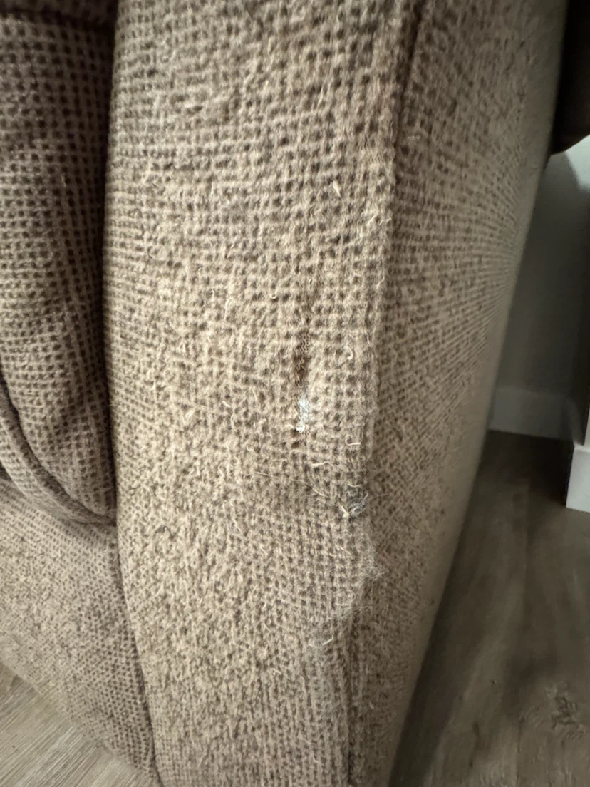 Brown Tufted 3-Seat Couch - photo 3
