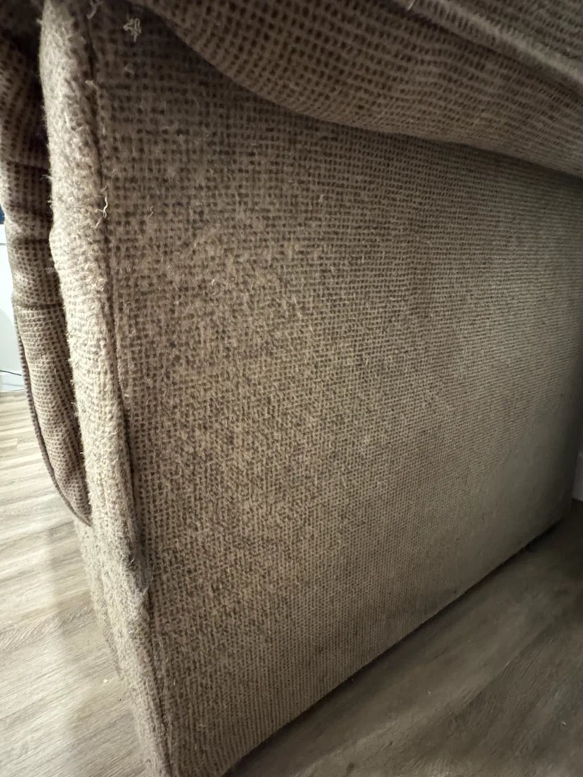 Brown Tufted 3-Seat Couch - photo 4