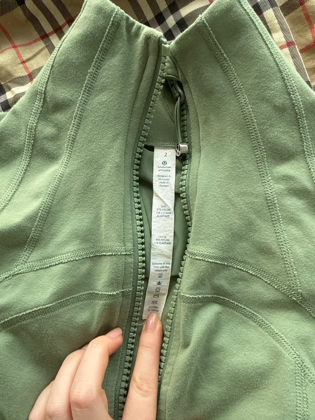 Lululemon Full Zip Jacket - Green - photo 5