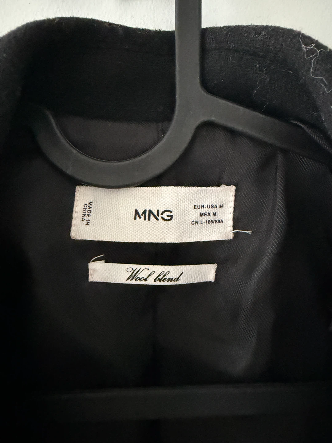 MANGO Black Wool Blend Coat - Size M - photo 3