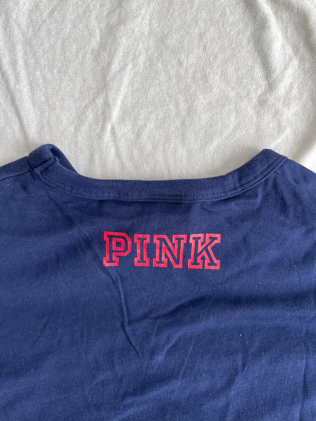 PINK Victoria's Secret U of T Toronto Long Sleeve Cropped Shirt - photo 3
