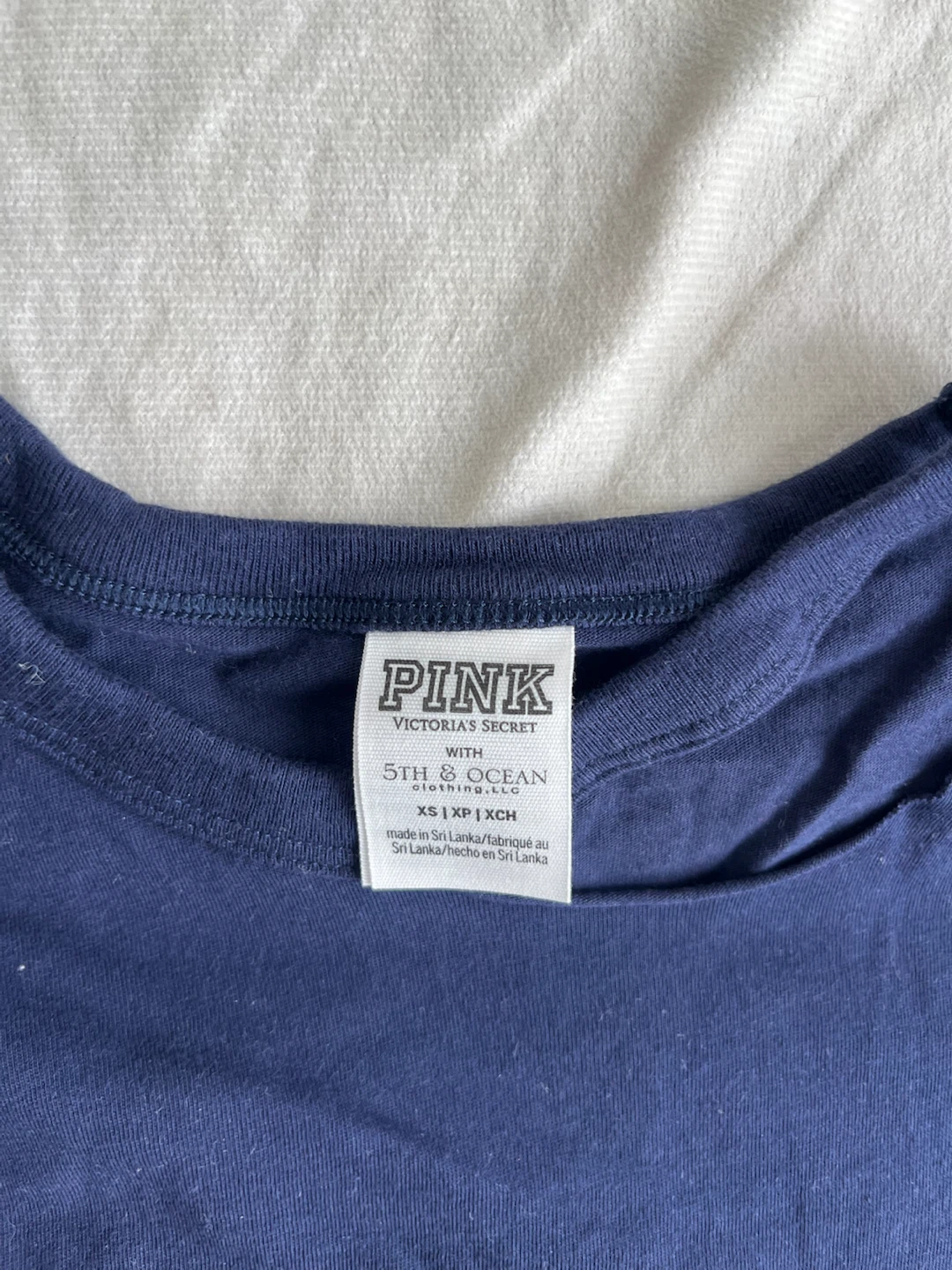 PINK Victoria's Secret U of T Toronto Long Sleeve Cropped Shirt - photo 4