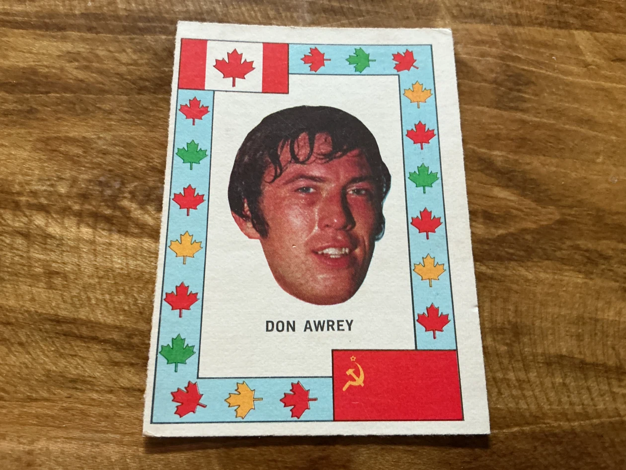 1972 O-PEE-CHEE TEAM CANADA Don Awrey Hockey Card