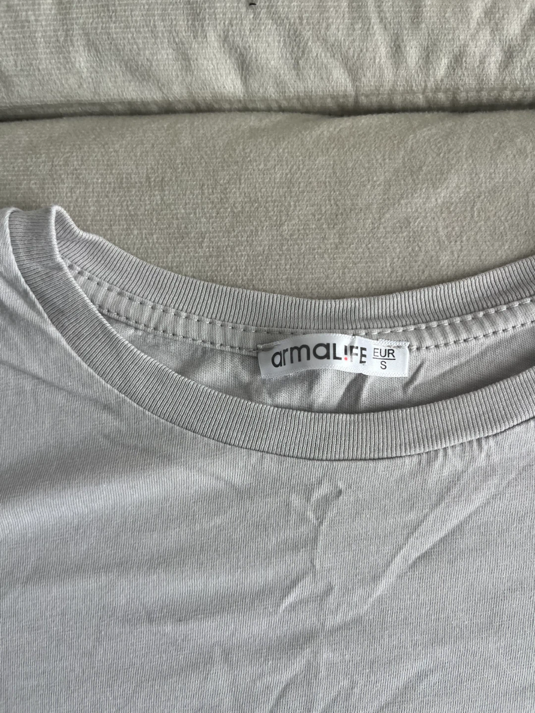 Armalife Grey Cropped T-Shirt - Size S - photo 2