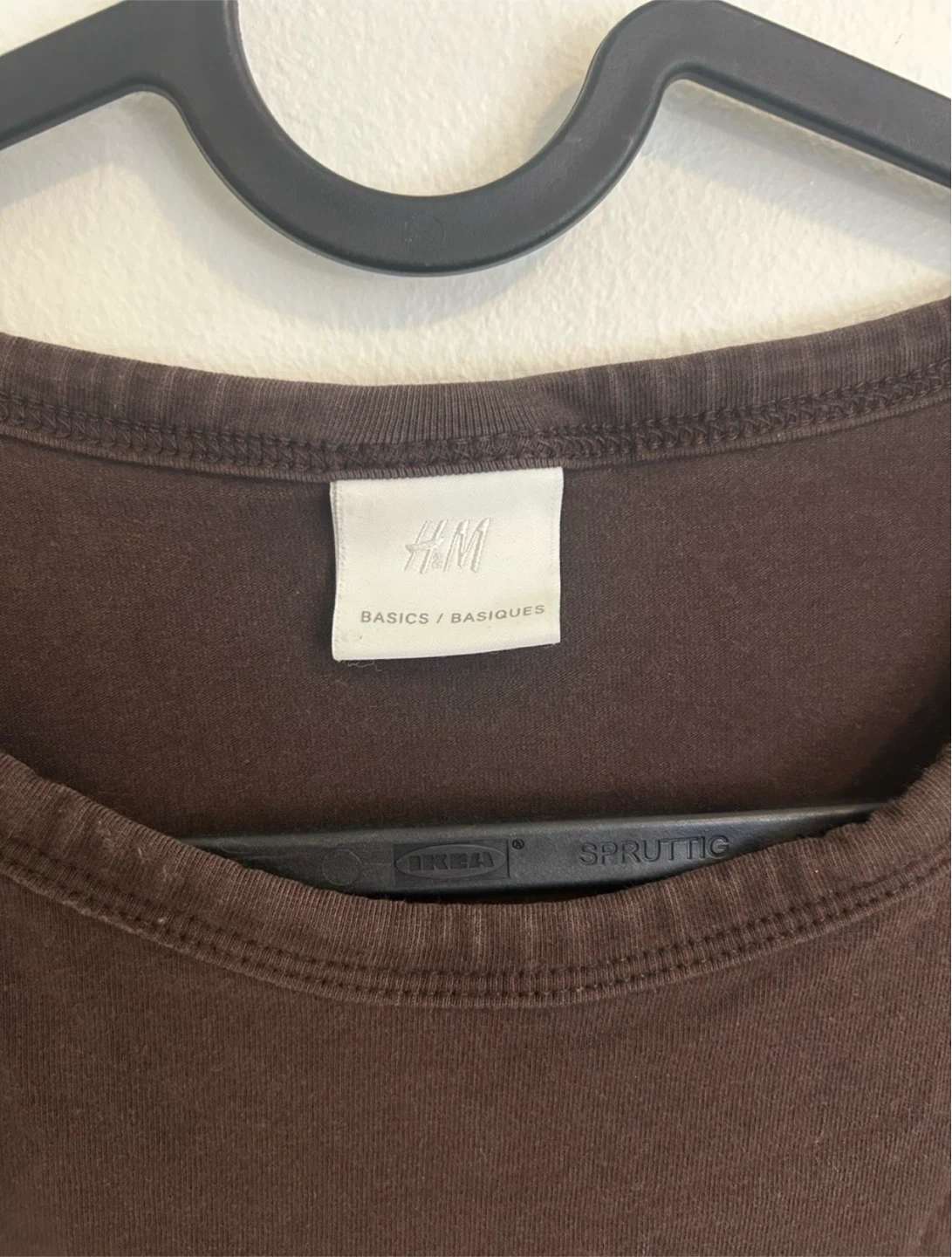H&M Brown Tight Fit T-Shirt - photo 2