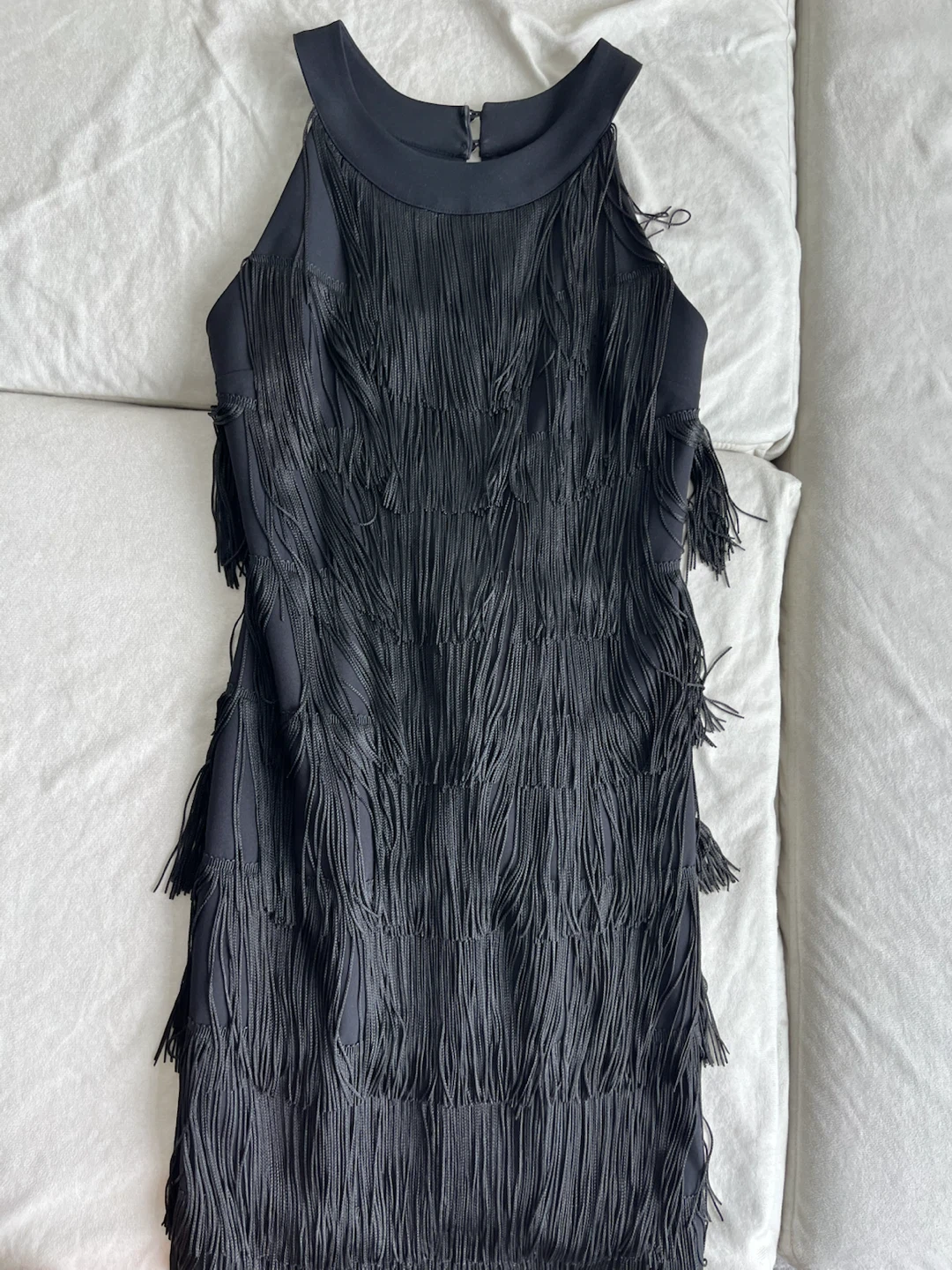 The Machek Black Fringe Dress Size 36