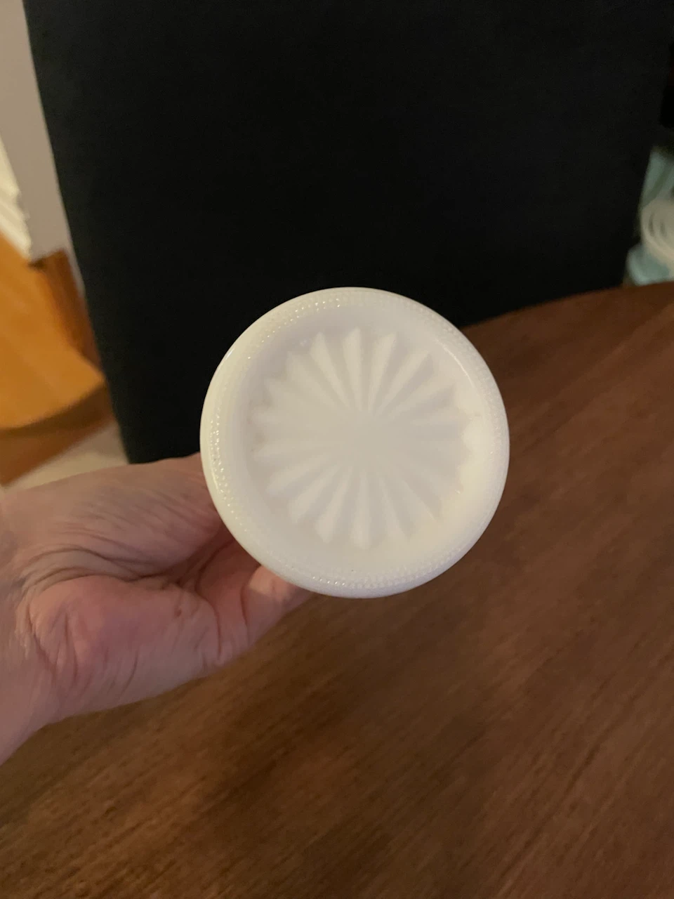 White Milk Glass Bud Vase - photo 2