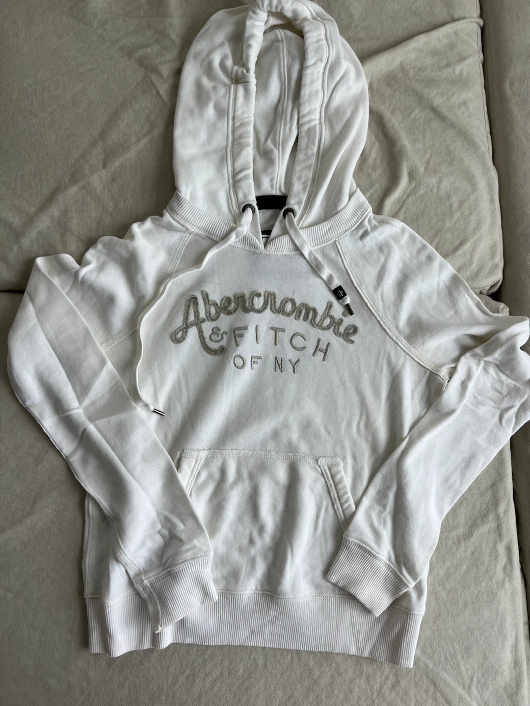 Abercrombie & Fitch White Hoodie