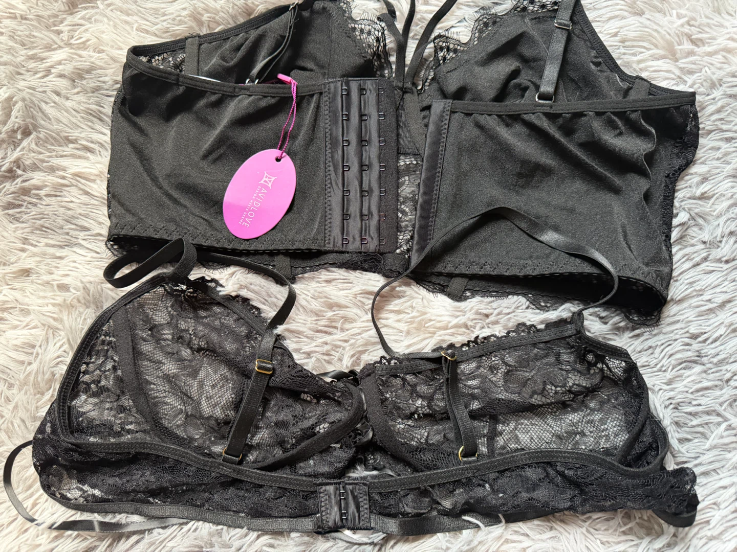 Avidlove Black Lace Bralette Set - XL - photo 3