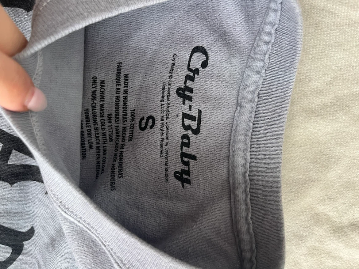 Cry-Baby T-Shirt Grey Size S - photo 3