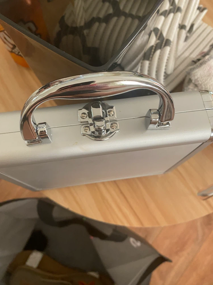 Silver Makeup Train Case - photo 3