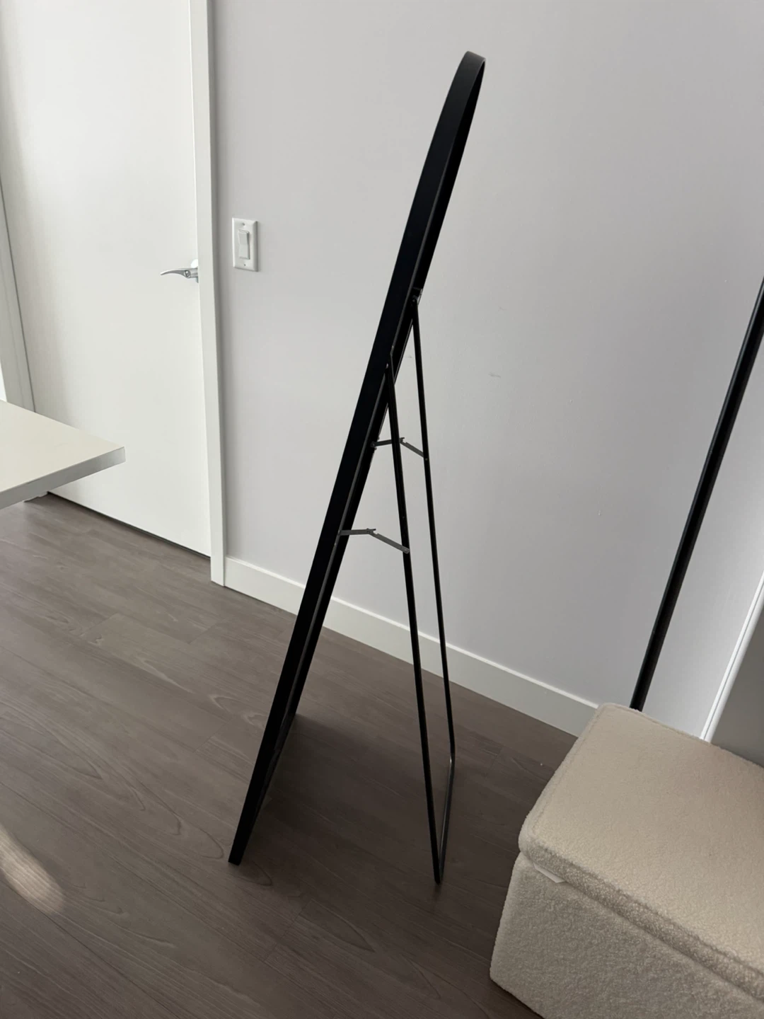 Black Arch Floor Mirror - photo 2