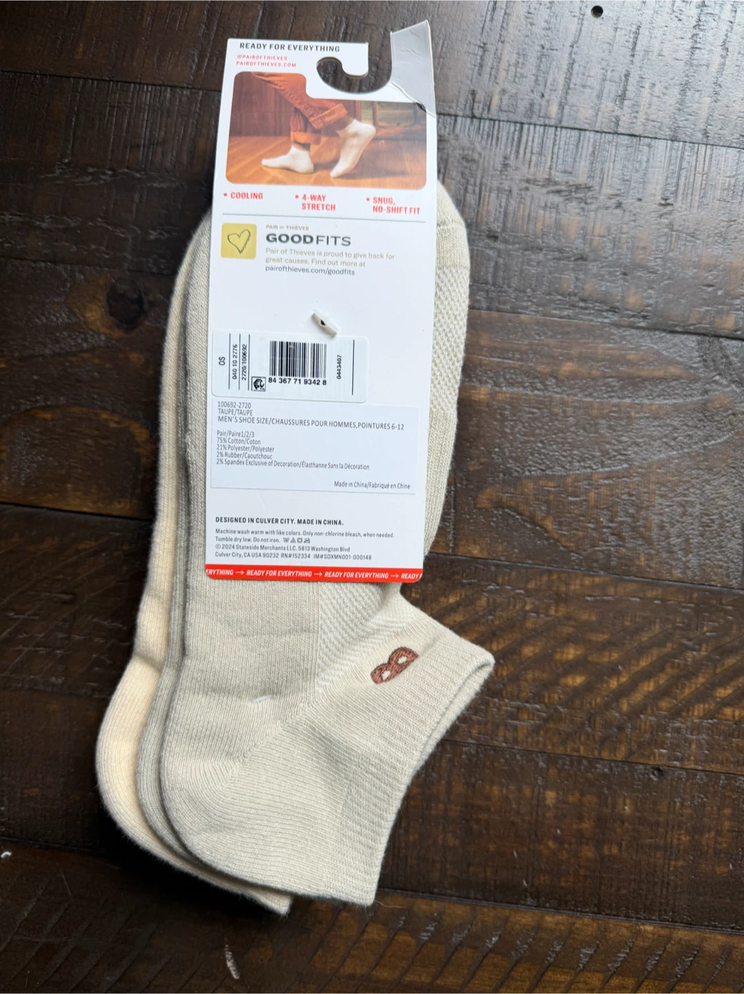 New with tags! 3 Pairs of Thieves Men's Low-Cut Socks - photo 2