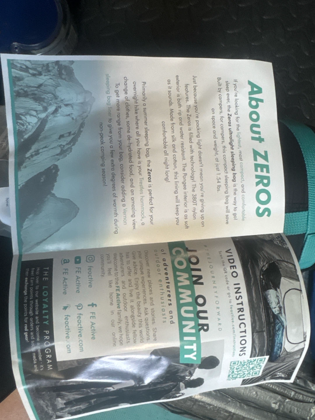 FE Active Zeros Lightweight Sleeping Bag - photo 2