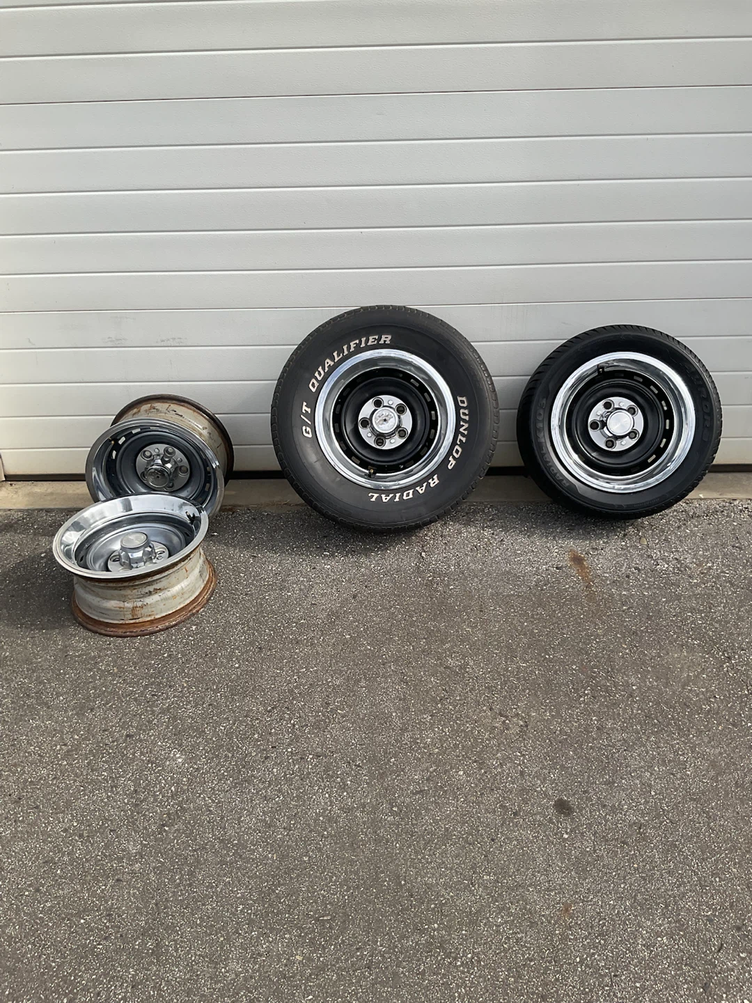 Set of 4 GMC Chrome Wheels 15”x 7” from 73-87 - photo 2