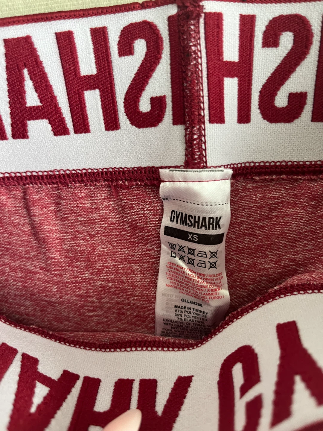 Gymshark Leggings XS Red - photo 3