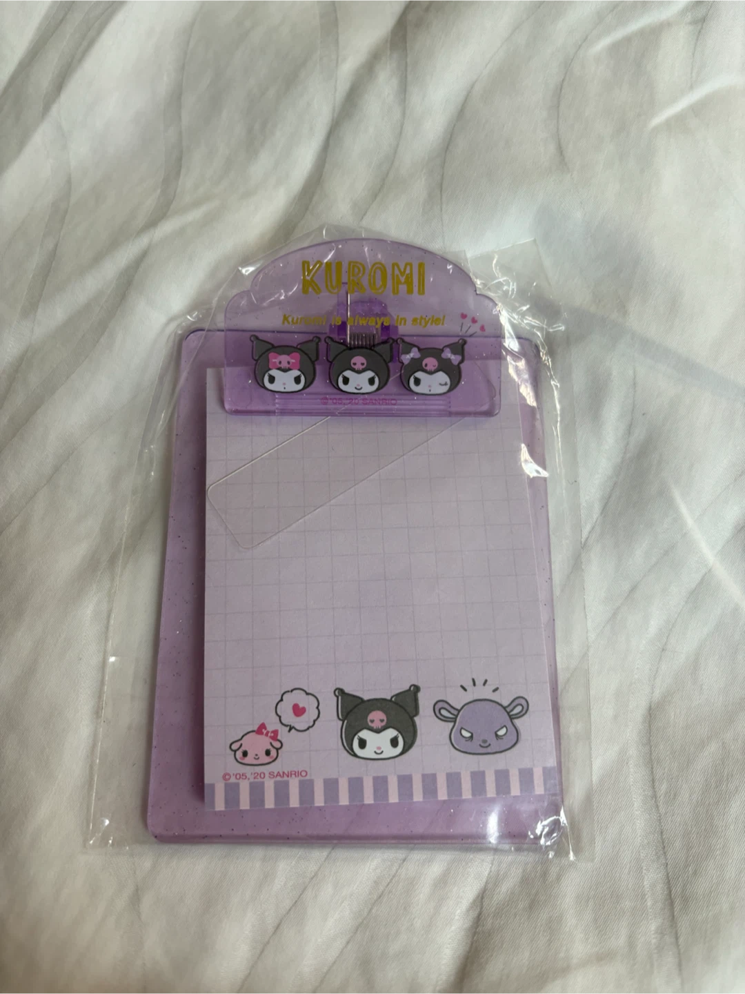 Sanrio Kuromi Mini Clipboard Notepad
