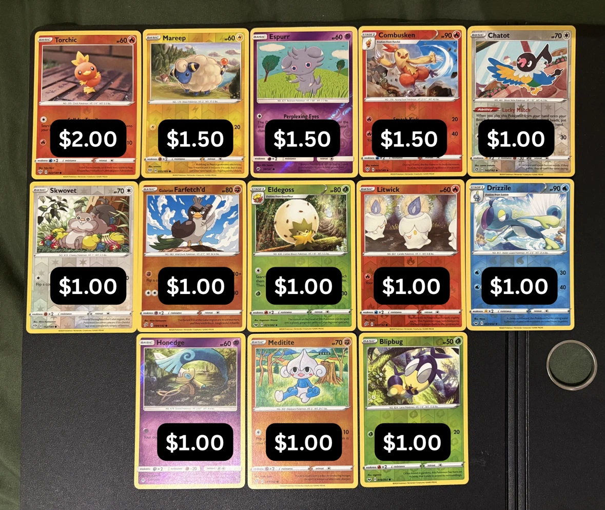 Pokemon Cards – Reverse Holo Lot