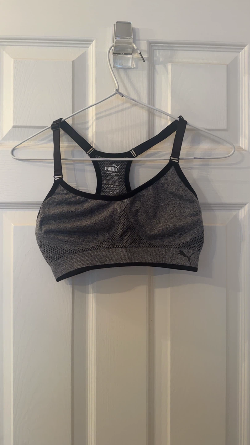 Puma Sports Bra - Grey/Black
