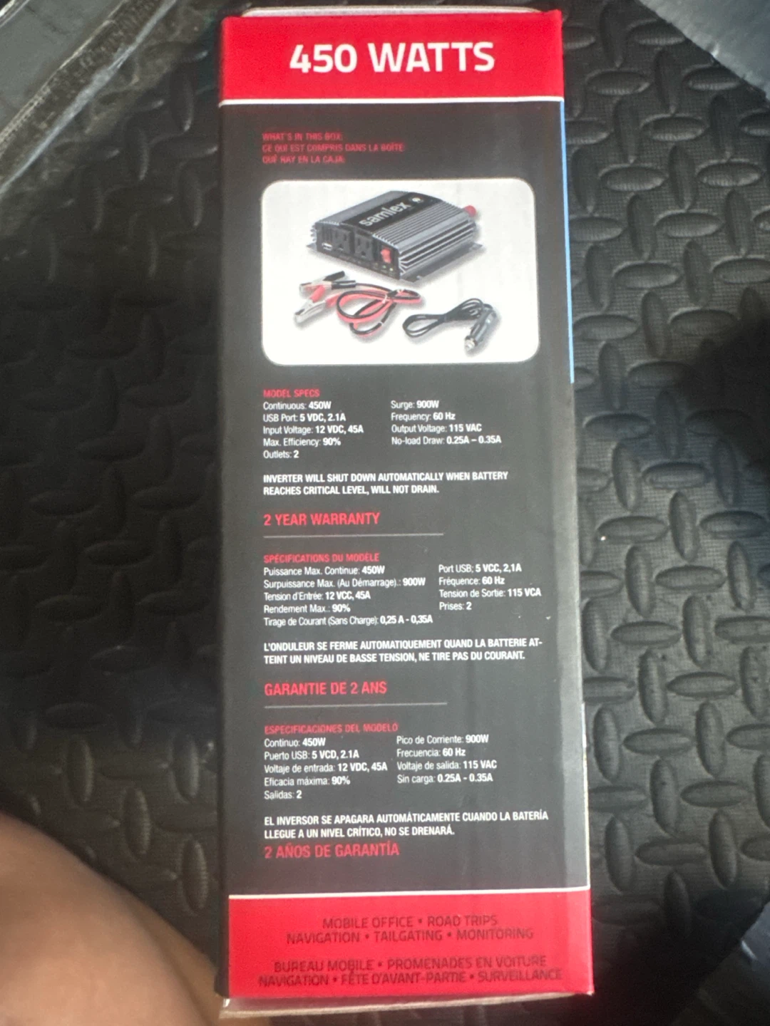 Samlex 450 Watt Power Inverter - photo 2