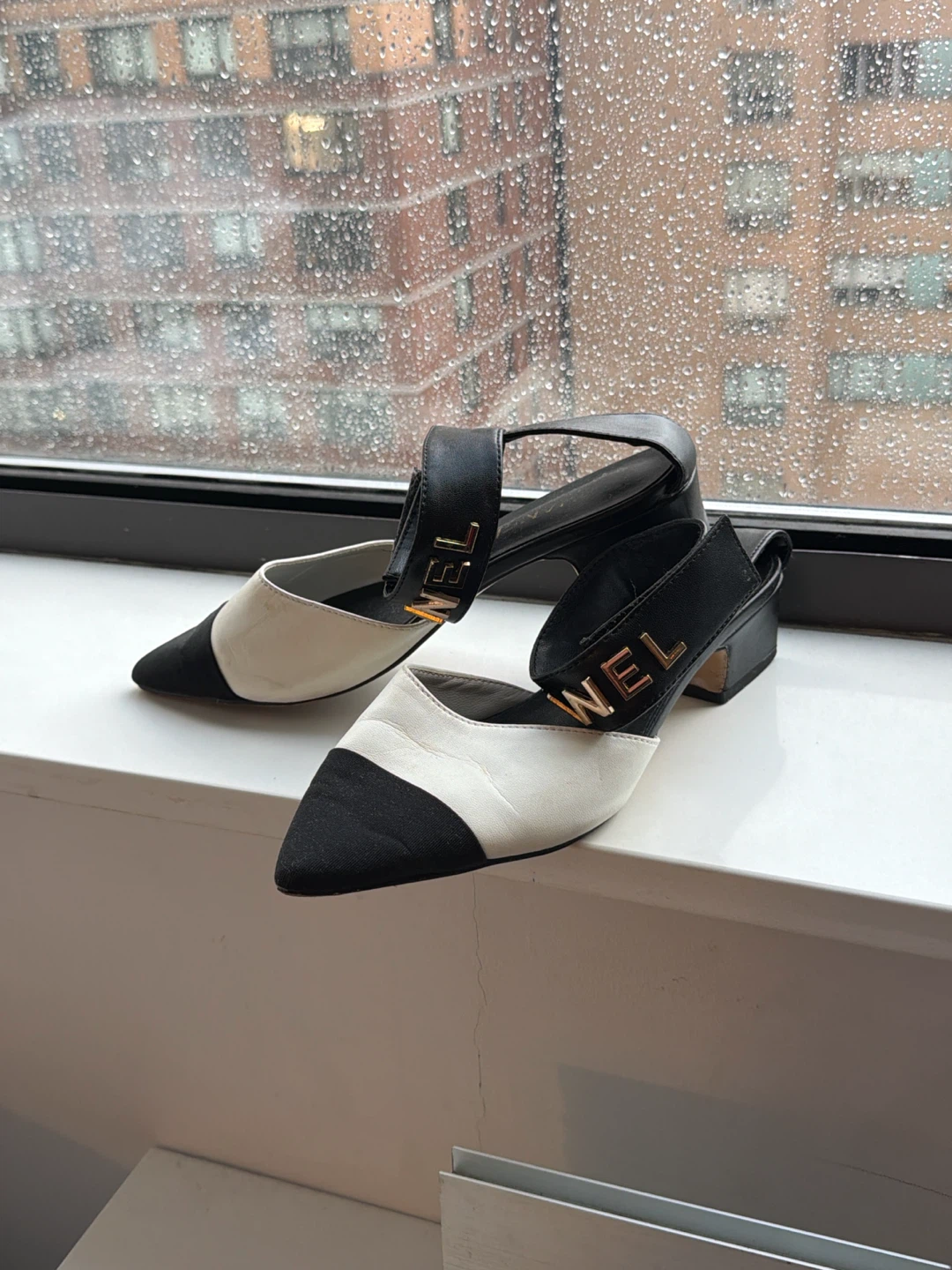 Chanel Two-Tone Mary Jane Heels