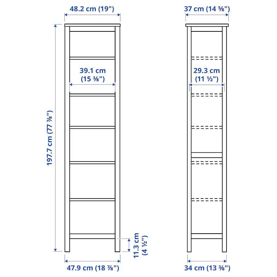 IKEA HEMNES bookcase solid wood - photo 3