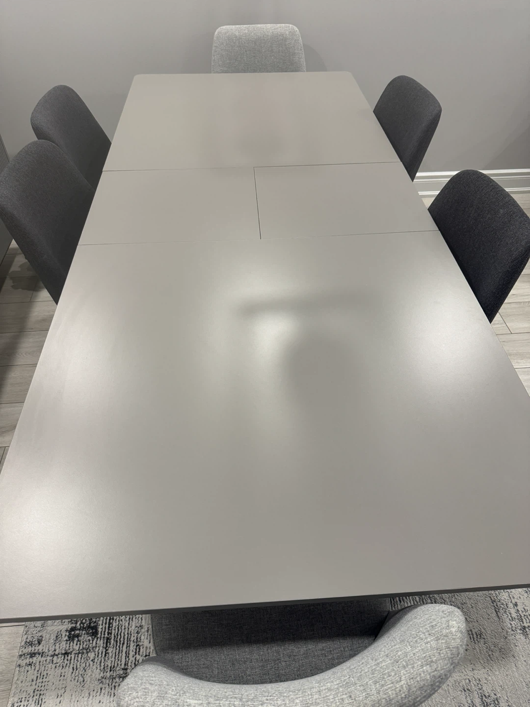 Grey Extendable Dining Table