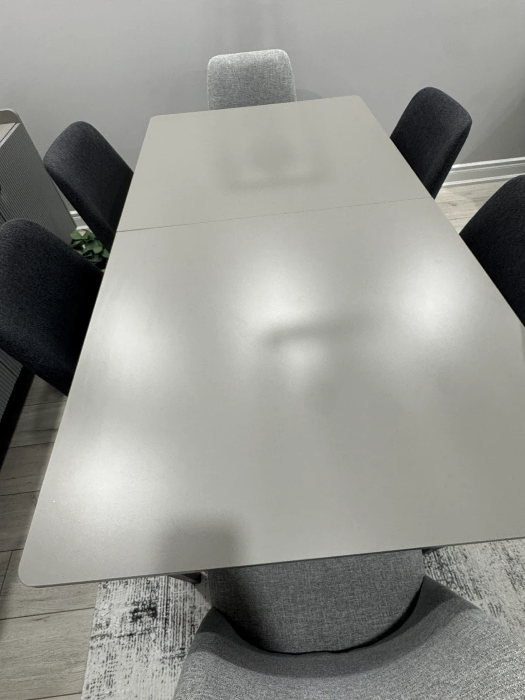 Grey Extendable Dining Table - photo 2