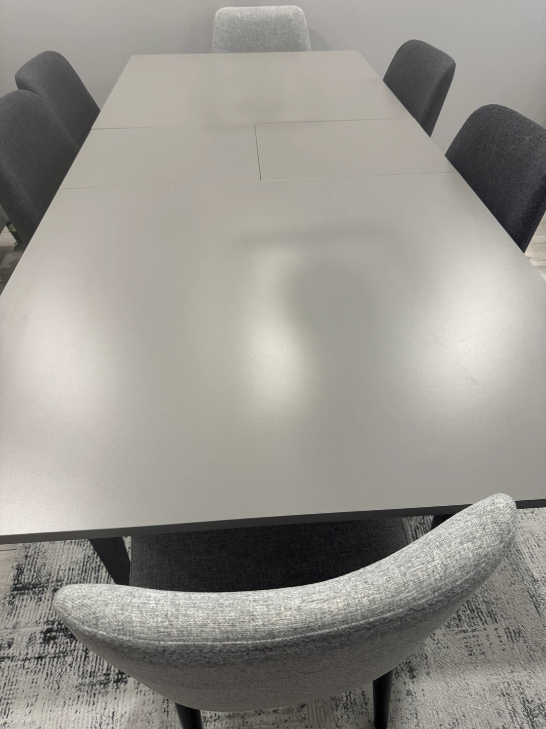 Grey Extendable Dining Table - photo 3