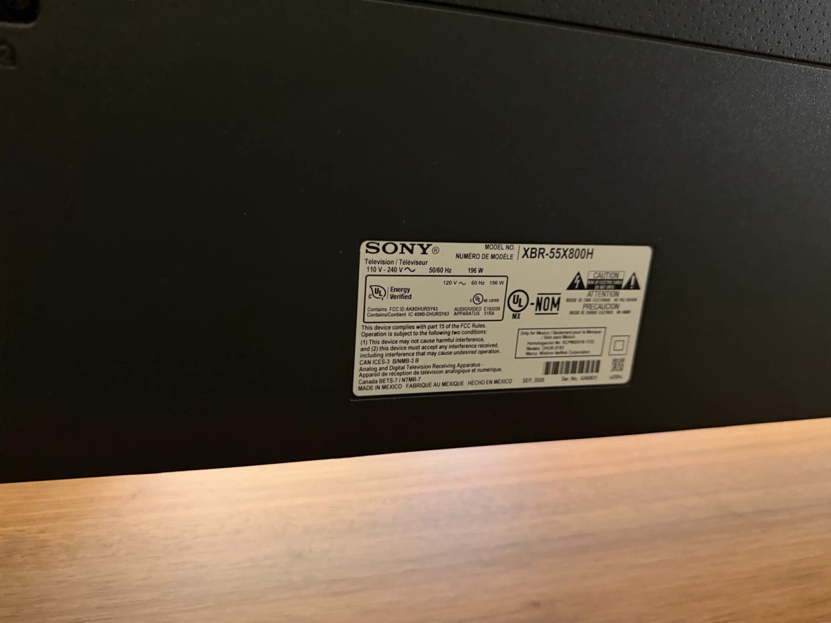 Sony 55" XBR-55X800H 4K UHD Smart TV - Pickup dates 8/1-8/4 - photo 2