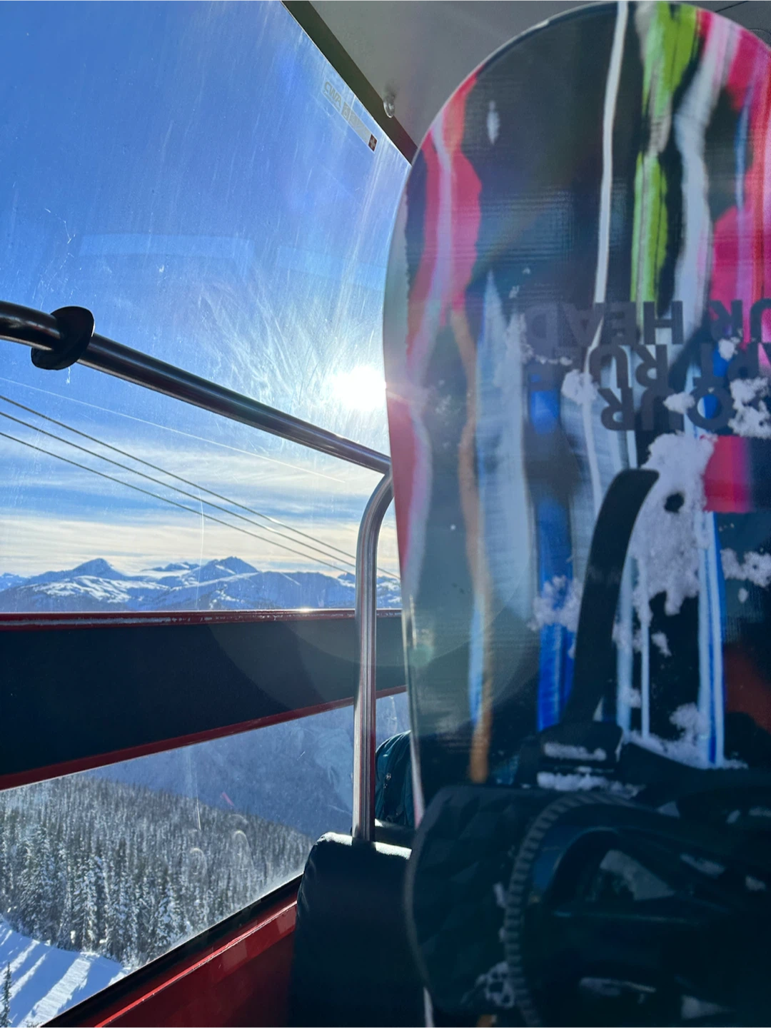 Snowboard with binding