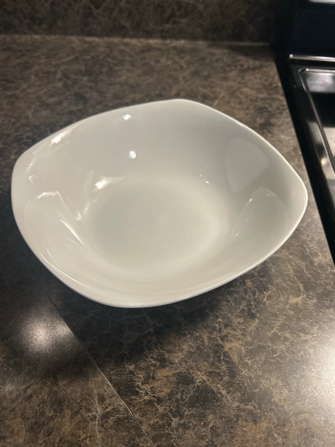 White Ceramic Serving Bowl