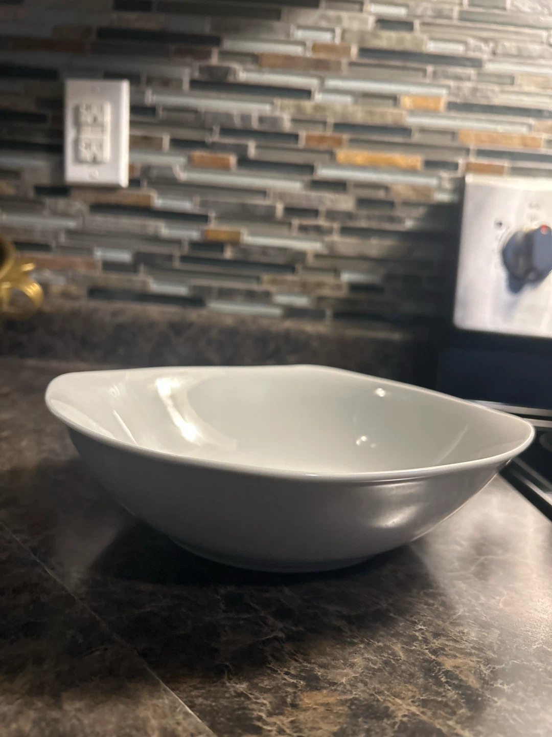 White Ceramic Serving Bowl - photo 2