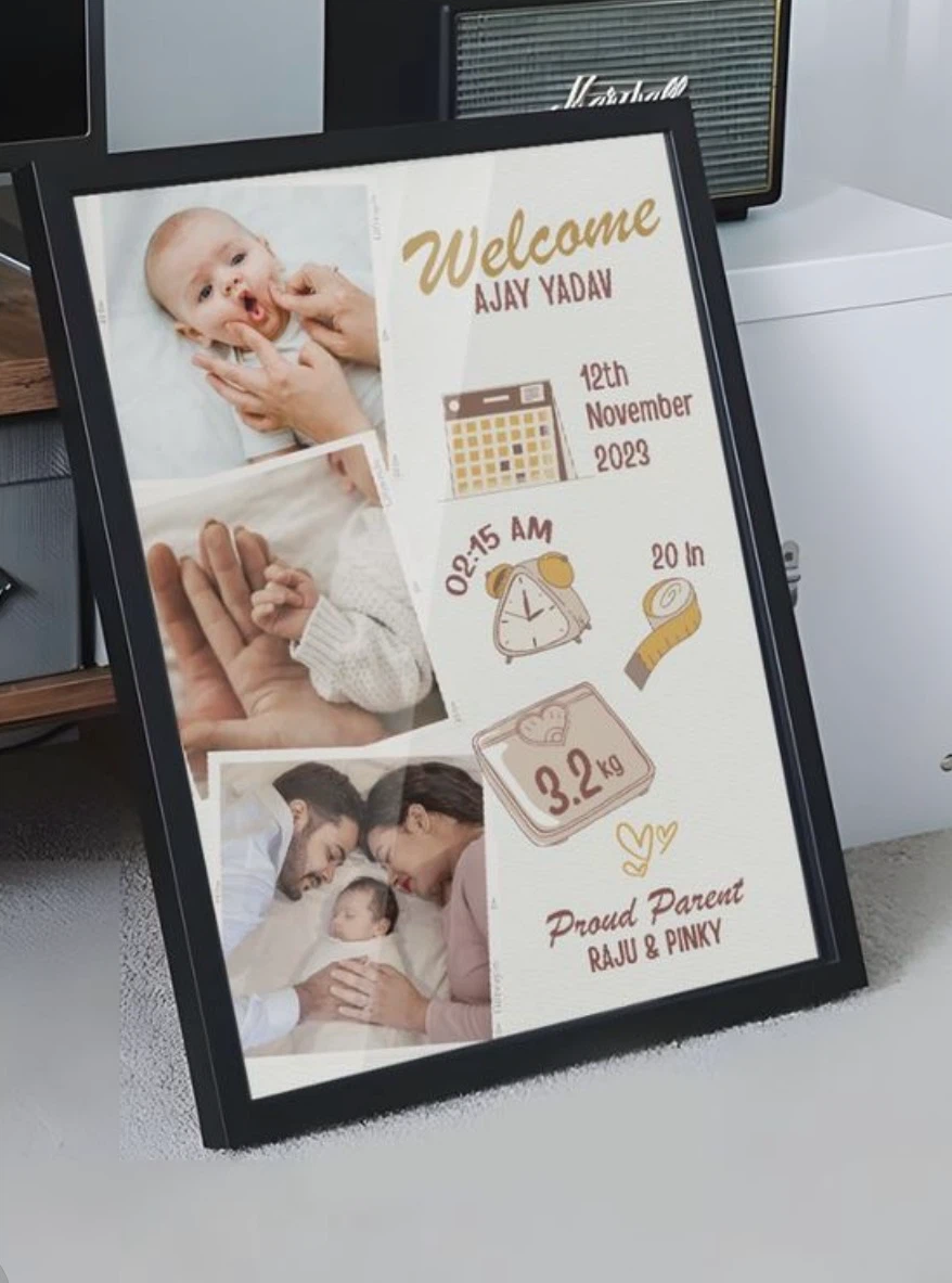 Baby Footprint & Ultrasound Photo Frame - photo 2