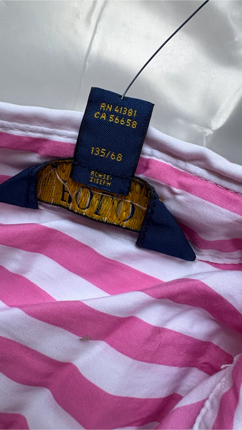 Polo Ralph Lauren Pink Striped Shirt Dress Size 8 - photo 5