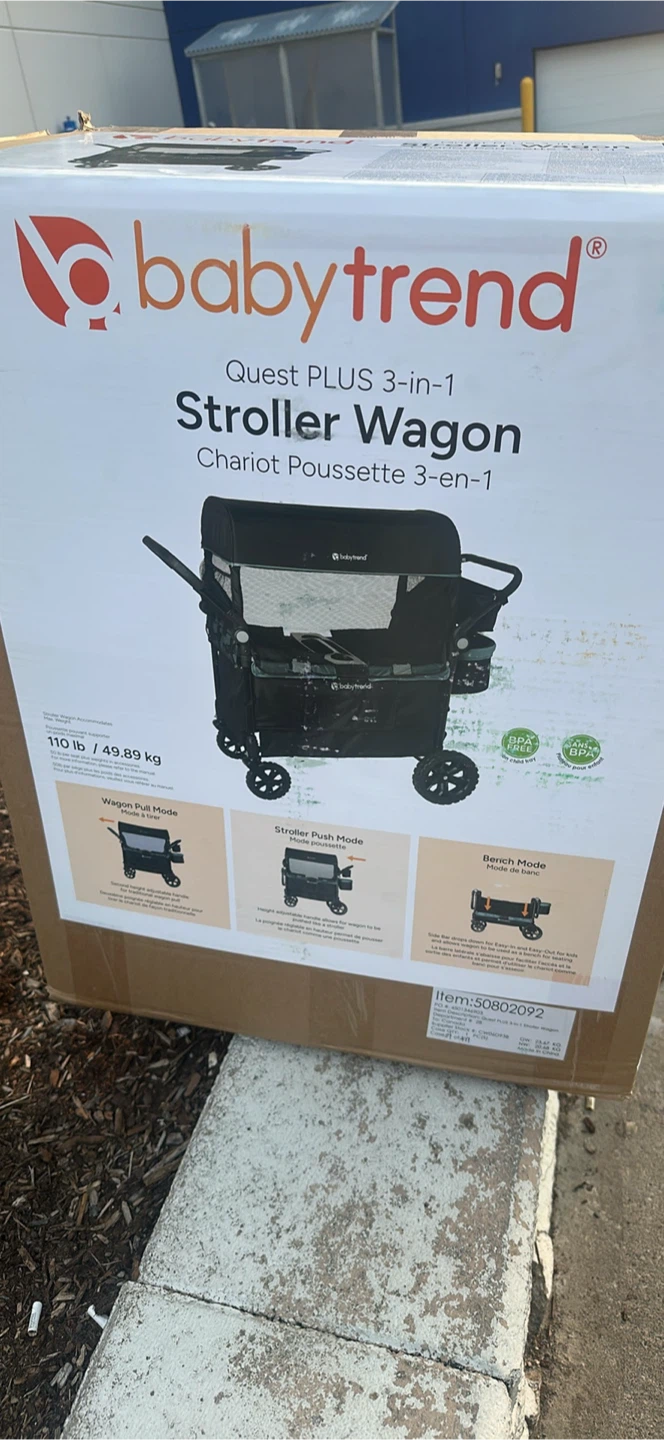 Baby Trend Quest PLUS 3-in-1 Stroller Wagon