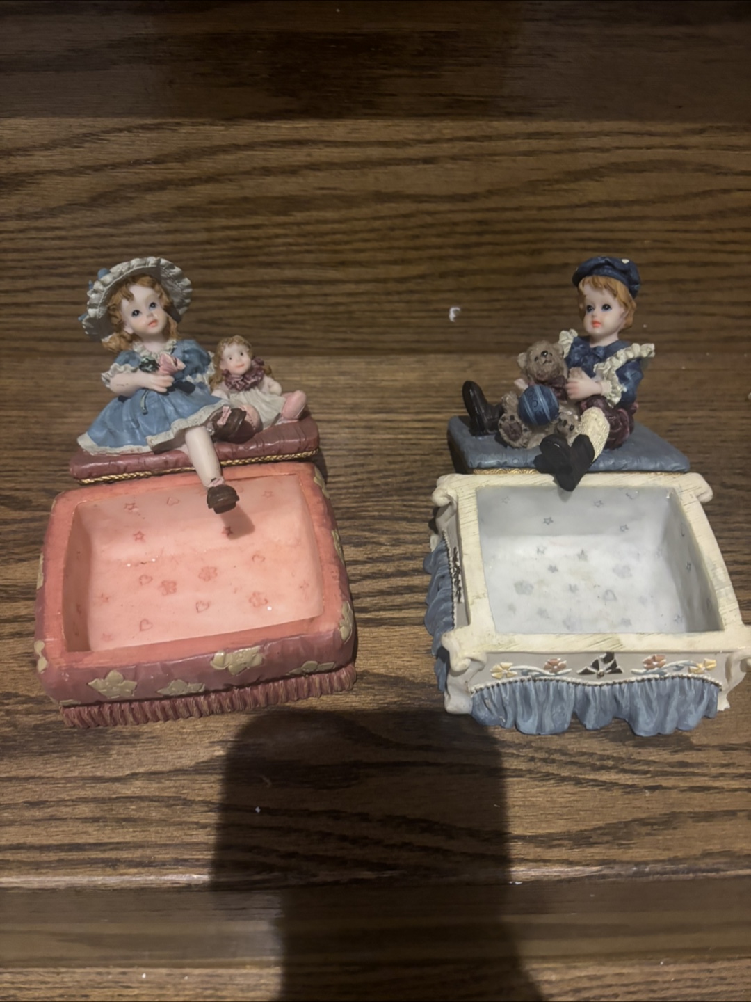 Vintage Decorative Trinket Boxes with Figurines - photo 2