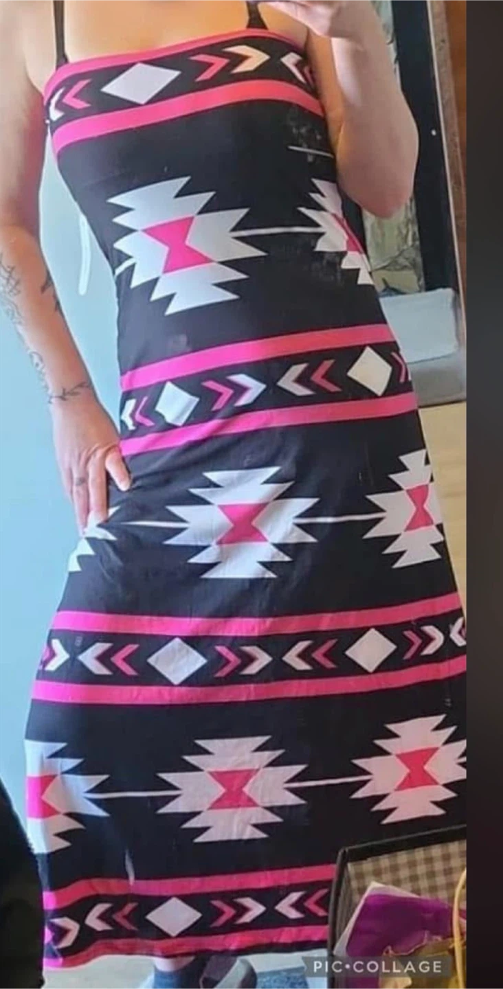 Magenta Tribal Maxi Skirt or Dress - photo 2