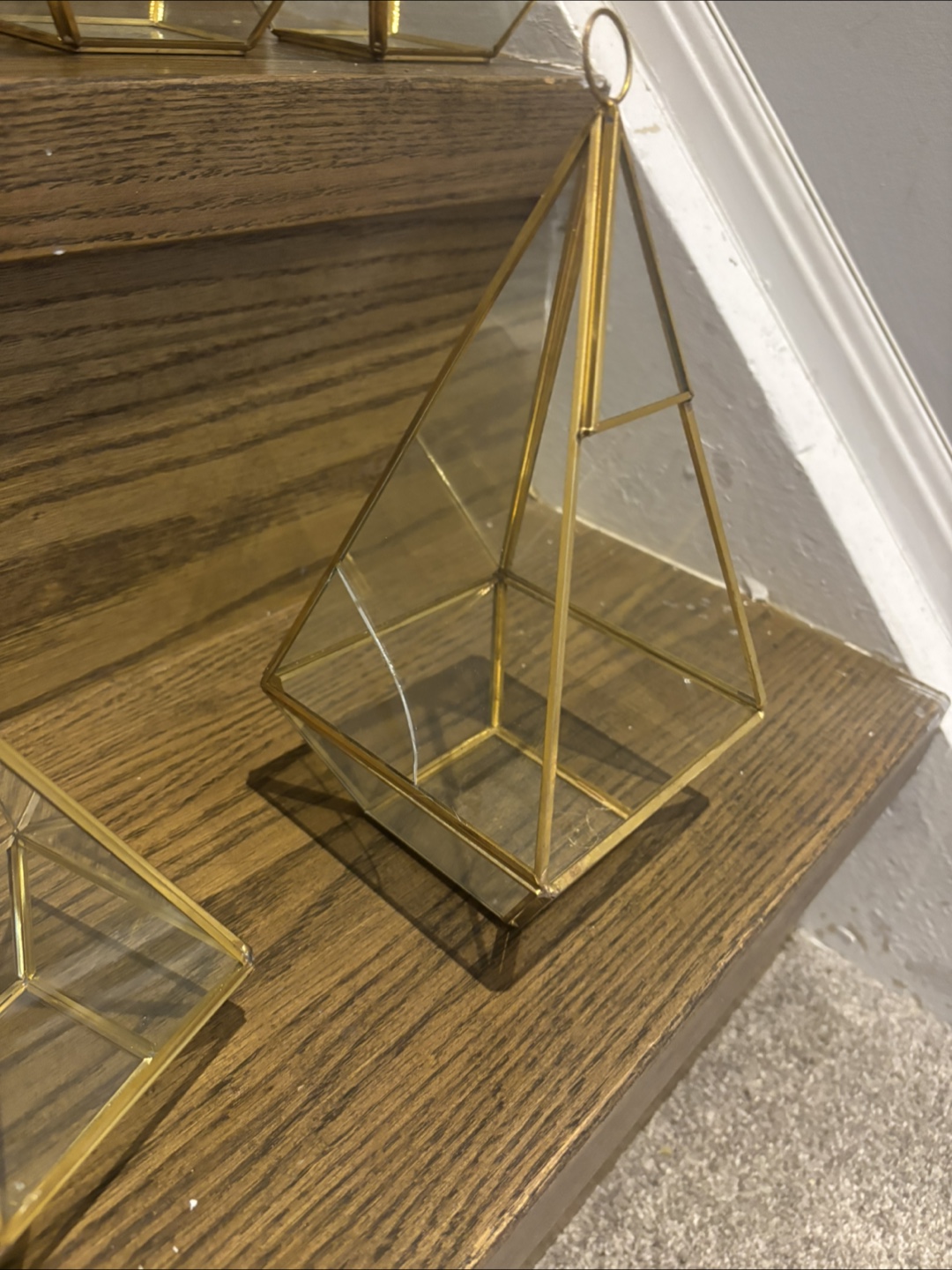 Cone Glass Terrarium Geometric Planter - photo 4
